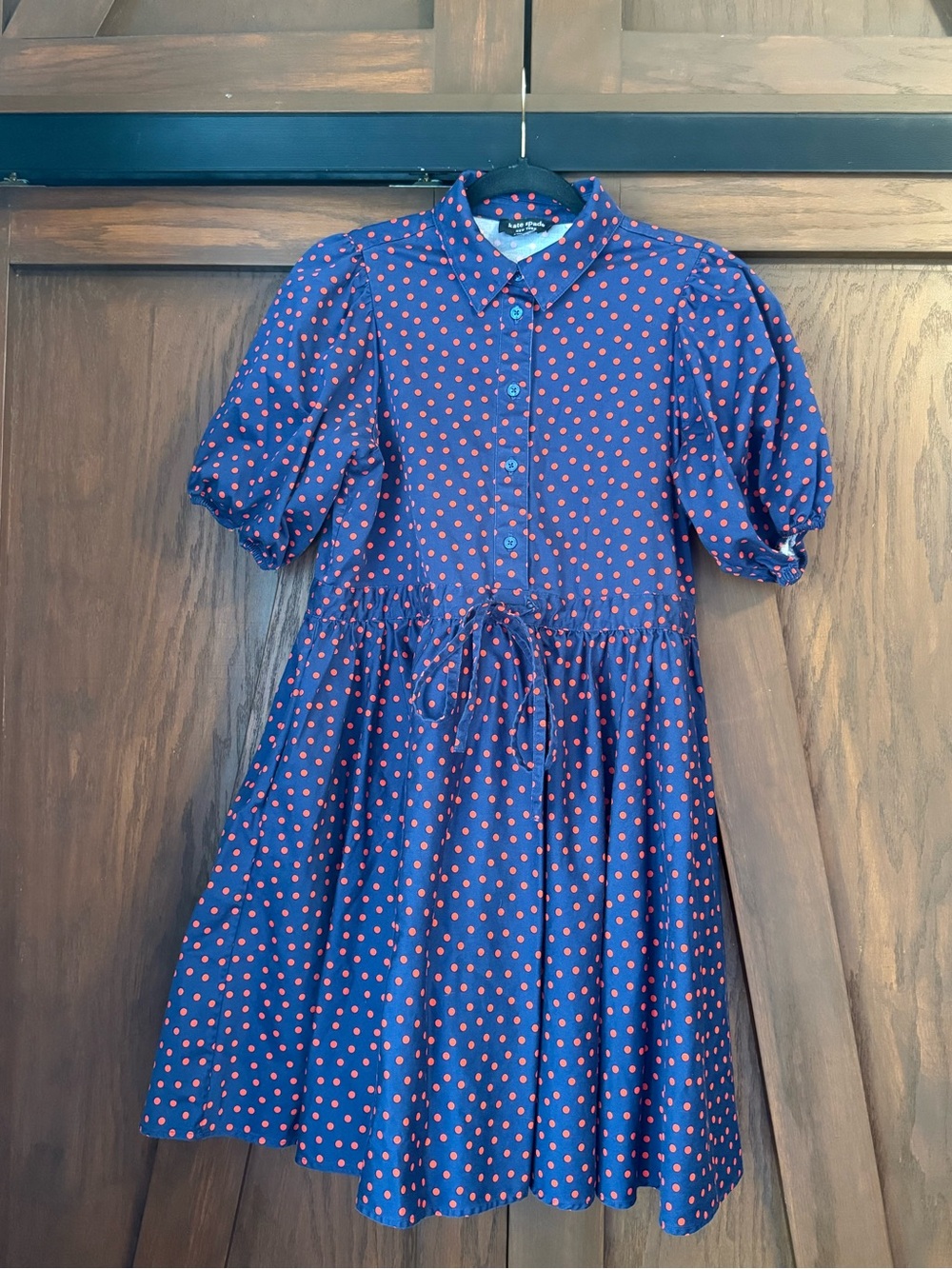 Kate Spade Springtime Dot‎ Millie Dress | Pockets | Puff Sleeve | READ FLAWS